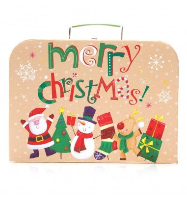 Set 3 cutii tip geantă Crăciun -...