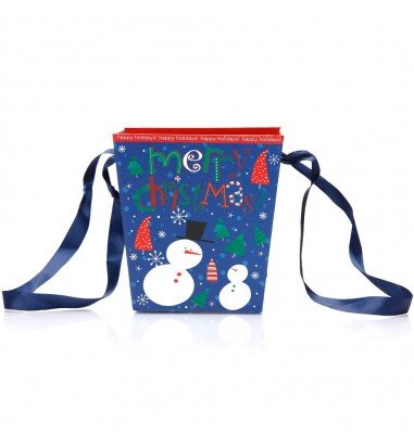 Cutie trapez Crăciun – model albastru...