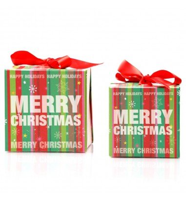 Set 2 cutii pătrate de Crăciun –...