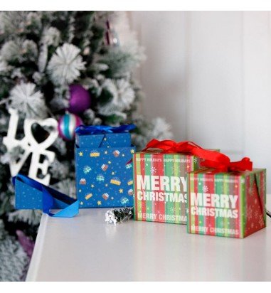 Set 2 cutii pătrate de Crăciun –...