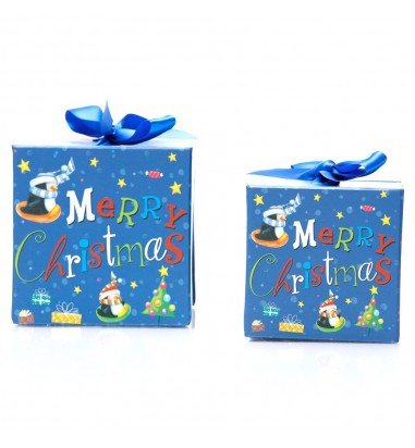 Set 2 cutii pătrate de Crăciun –...