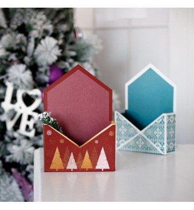 Cutie tip plic de Crăciun – model...