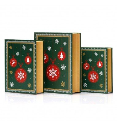 Set 3 cutii carte de Crăciun – model...