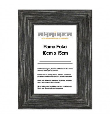 Ramă foto 10X15 - model Madrid antracit
