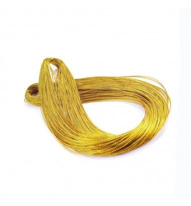 Șnur metalic auriu 1mm (set 100 buc)