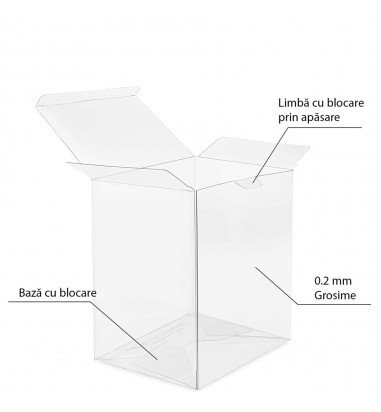 Cutii plastic transparente (set 50...