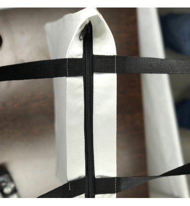 Geantă canvas - model tote cu mâner...