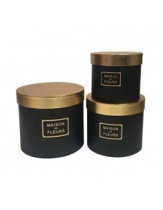 Set 3 cutii rotunde Maison...