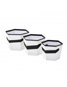 Set 3 cutii hexagon cu...