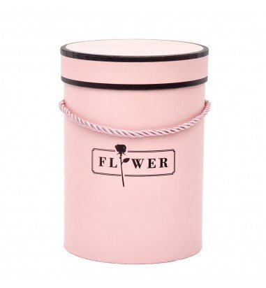 Cutie cilindrică mică cu mâner - roz