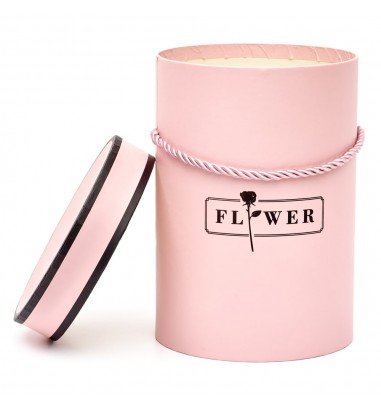 Cutie cilindrică mică cu mâner - roz