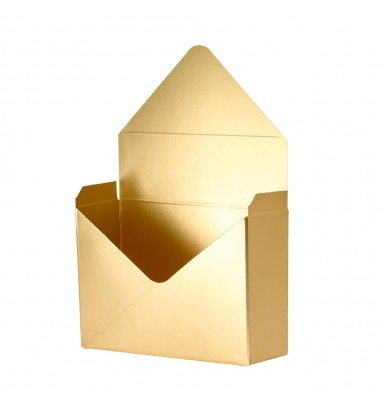 Cutie tip plic lucioasă - auriu (set...