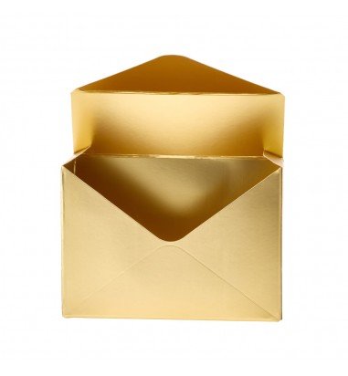 Cutie tip plic lucioasă - auriu (set...