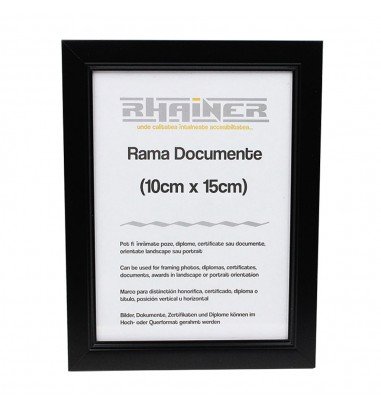 Ramă foto 10X15 - model Madrid negru