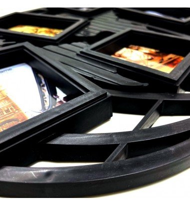 Ramă foto colaj neagră 5 poze - model...