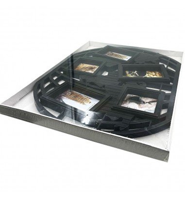 Ramă foto colaj neagră 5 poze - model...