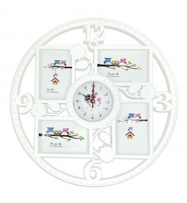 Ramă foto ceas rotund 4 poze