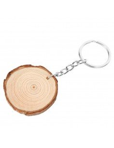 Breloc felie de lemn