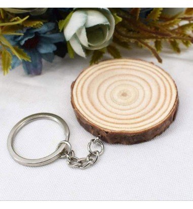 Breloc felie de lemn