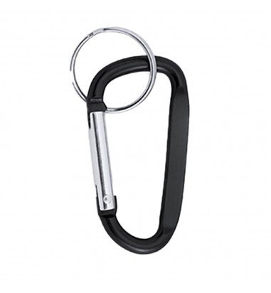 Carabină breloc din aluminiu - negru