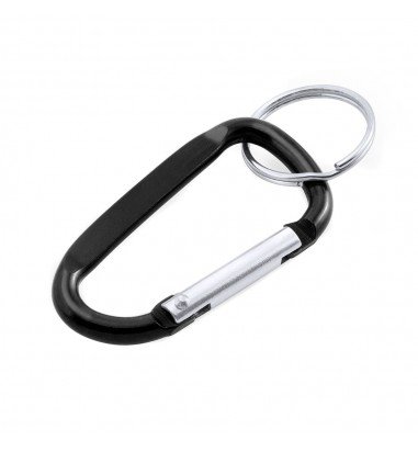 Carabină breloc din aluminiu - negru