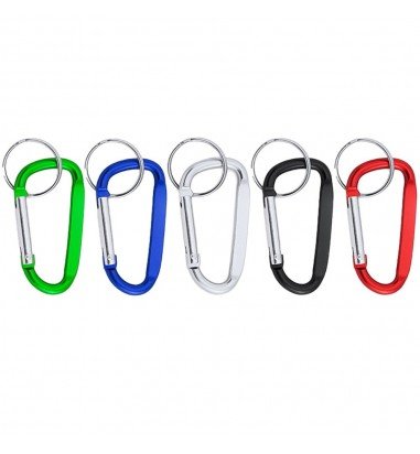 Carabină breloc din aluminiu - negru