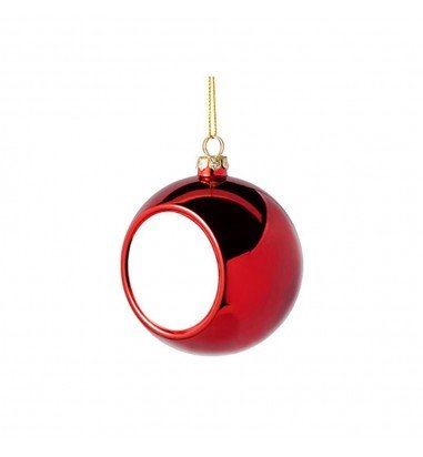 Glob sublimabil pentru brad 6cm - Roșu
