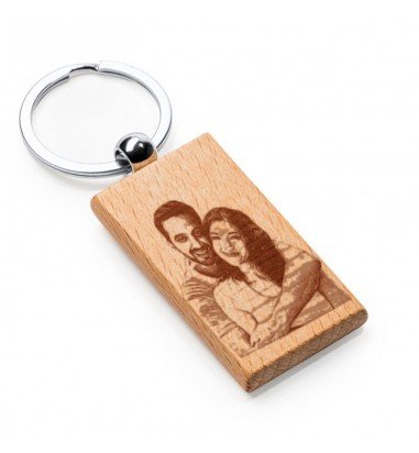 Breloc lemn - dreptunghi