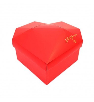 Set 3 cutii inimă cu fațete Just For...