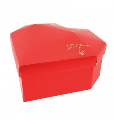 Set 3 cutii inimă cu fațete Just For...