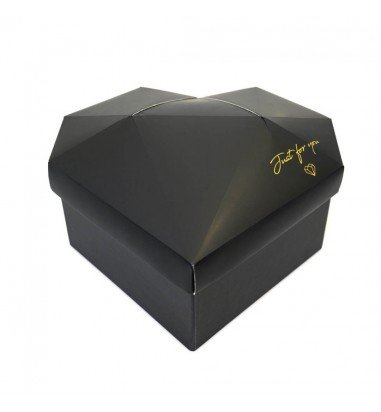 Set 3 cutii inimă cu fațete Just For...