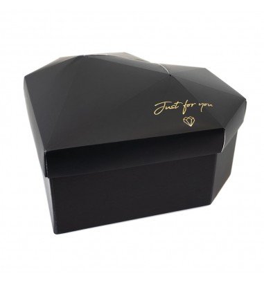 Set 3 cutii inimă cu fațete Just For...