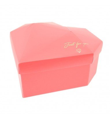 Set 3 cutii inimă cu fațete Just For...