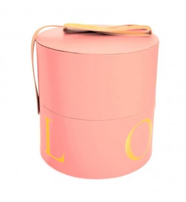 Set 2 cutii cilindrice cu mâner model...