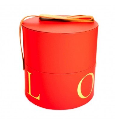 Set 2 cutii cilindrice cu mâner model...