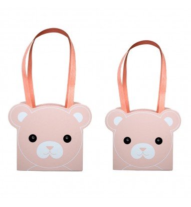 Set 2 cutii cu mâner model ursuleți -...