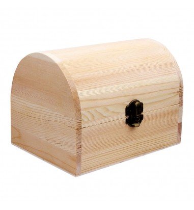 Cutie cufăr din lemn medie 12x8x9cm