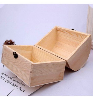 Cutie cufăr din lemn medie 12x8x9cm