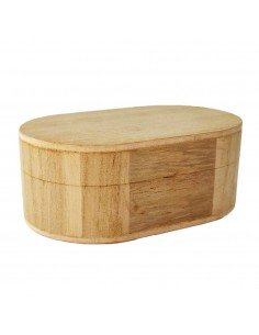 Cutie ovală din lemn medie...