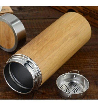Termos metal&bambus KINATA 500ml