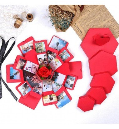 Cutie foto explozivă hexagonală...