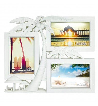 Ramă foto colaj 3 poze - model Plaja