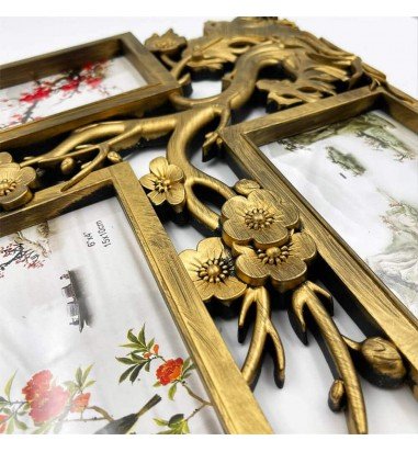 Ramă foto colaj 3 poze - model Cireș