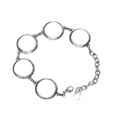 Brățară metalică cu 5 pandantive...