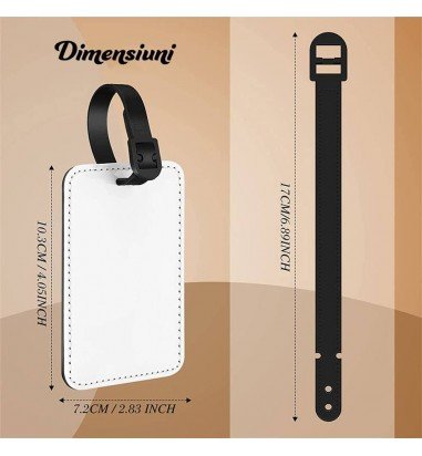 Etichetă de bagaj din piele ecologică...