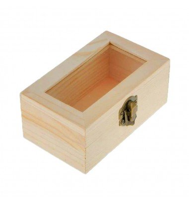 Cutie dreptunghiulară mare din lemn...