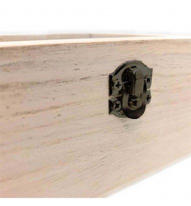 Cutie dreptunghiulară mare din lemn...