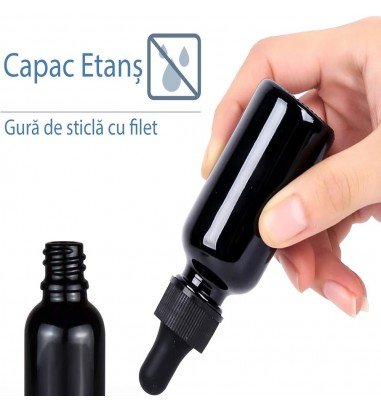 Sticluță neagră lucioasă...