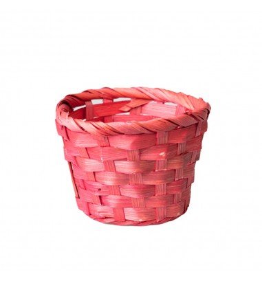 Coșuleț mic ratan rotund cu mâner...