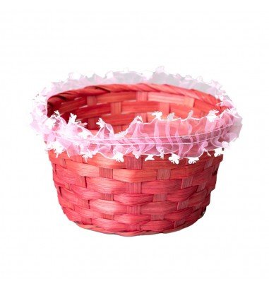 Coșuleț mediu ratan rotund cu mâner...